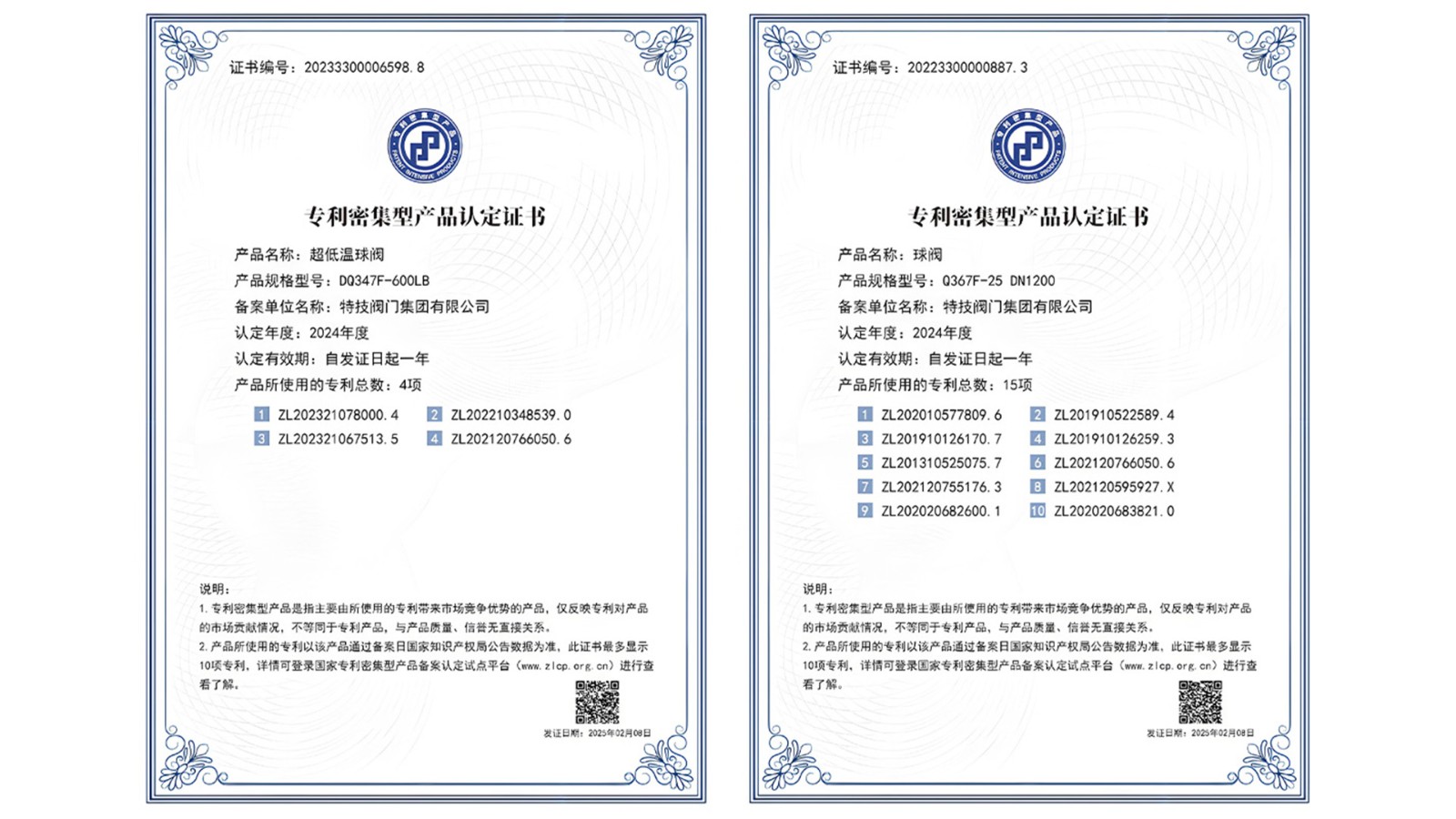 特技閥門集團(tuán)榮登2024專利密集型產(chǎn)品榜單，創(chuàng)新實(shí)力再獲認(rèn)可